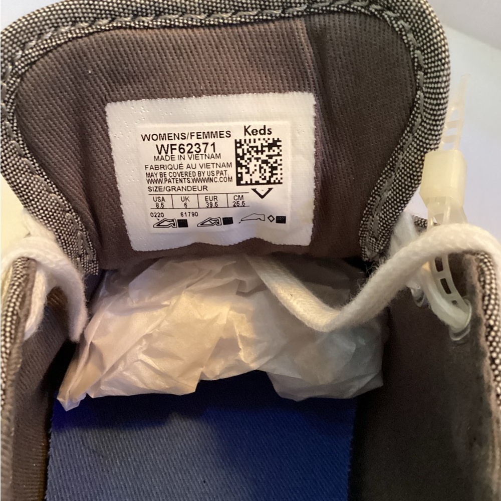Keds Shoes Womens Sneakers Gray Lace Up Casual Comfort Round Toe Low Size 8.5 - Picture 6 of 7